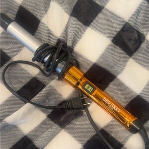 BedHead Orange and Silver Curling Iron